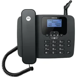 Motorola FW410L - 4G (Nur mit SIM-Karte) - Akku enthalten - Anrufweiterleitungsfunktion - WLAN-Hotsp, Telefon, Schwarz