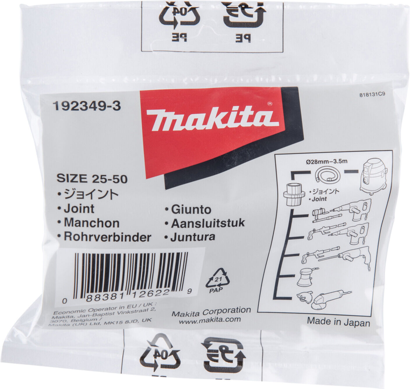 Makita ABSAUGADAPTER (192349-3))