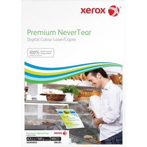 Xerox Kopierfolien 003R98053 Premium Never Tear A3, wasserfestes Papier, 145my, weiß, 100 Stück