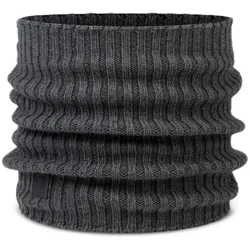 Buff Norval Merino Knitted Neckwarmer - STK - Grey Heather