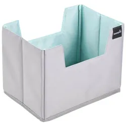 keeeper, Aufbewahrungsbox, Einkaufsorganizer nea, Grösse L, grau/aquamarine zum Vorsortieren der Einkäufe, faltbar, robuster (13 l)