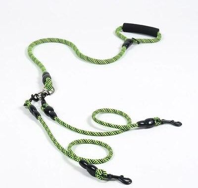 Uplifted Goods Heavy Duty Triple Dog Multi Lead System a green