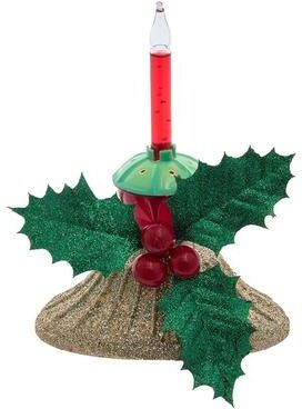 Kurt S. Adler Kurt Adler 6.69-Inch Holly Berry and Greenery with Bubble Light
