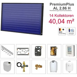 Solarbayer PremiumPlusAL Solarpaket H14 Ziegel Bruttofläche 40,04 m2 horizontal