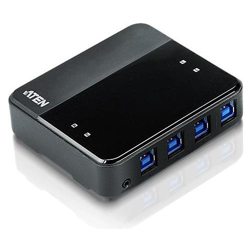 Aten USB-Adapter US434 USB - USB schwarz (US434-AT) (USB-A, 4 Ports) (US434-AT)