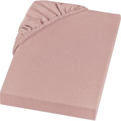 Spannbettlaken SETEX "Feinbiber in Gr. 70x140, 90x200, 140x200 oder 180x200 cm", rosa (altrosa), B:100cm L:200cm, Feinbiber, Obermaterial: 100% Baumwolle, Bettlaken, Spannbettlaken, für Matratzen bis 23 cm Höhe, Winter, Bettlaken