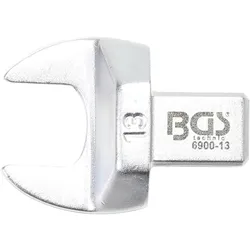 BGS Einsteck-Maulschlüssel 13 mm Aufnahme 9 x 12 mm - 6900-13