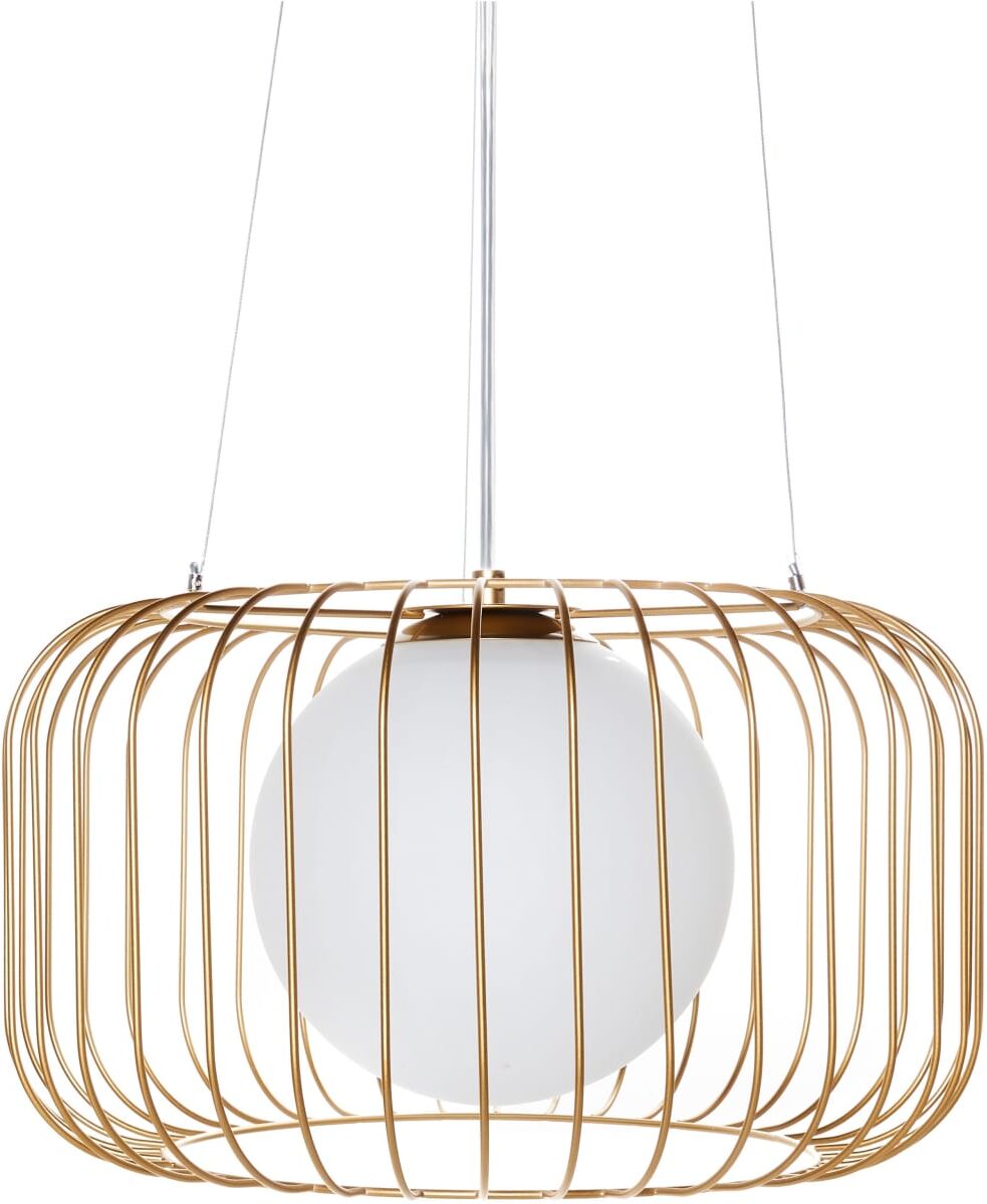 Beliani Lámpara colgante  metal dorado