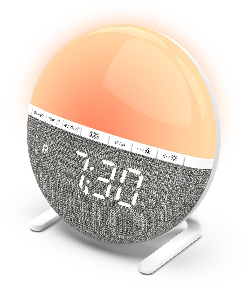Avey Smart Wake Up Light Digitale Lichtwekker en Nachtlampje