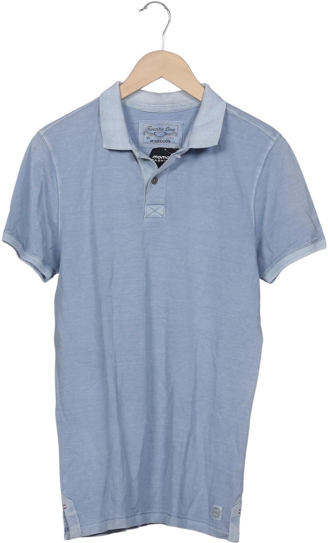 McGregor Herren Poloshirt, Hellblau, Gr. S, Baumwolle - Second Hand