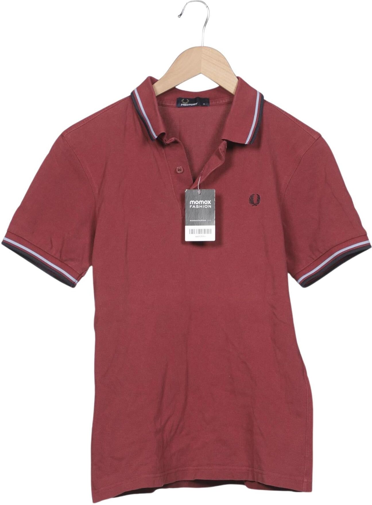 Fred Perry Herren Poloshirt, Rot, Gr. S, Baumwolle - Second Hand