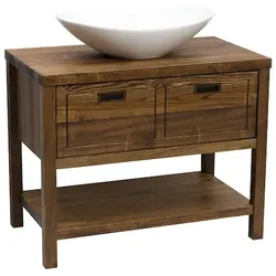 Naturel Country Waschtischunterschrank 90x72,5x51 cm Palisander COUNTRY90ZBUMPA