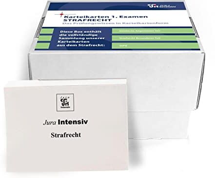 Schweinberger, Dr. Dirk - Karteikarten 1. Examen Strafrecht: Im Frage- und Antwortsystem aufgebaut - Preis vom 09.10.2026 07:28:09 h