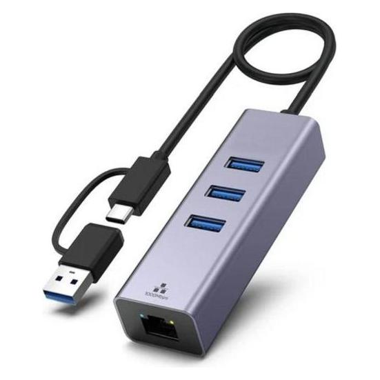 Générique USB-A/C 3,1 GIGABIT ETHERNET W/ CONVERTER USB-C (USB, USB-C, RJ45 Gigabit Ethernet (1x)) (310763)