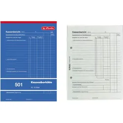 herlitz Kassenberichts-Block A5 501 50 Blatt