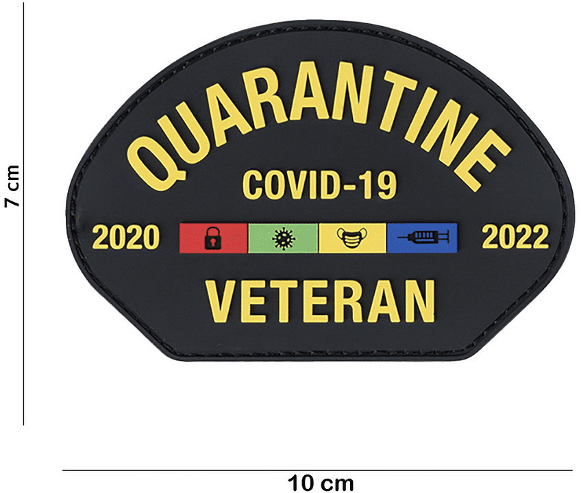 101 INC PVC Patch - Quarantine Veteran Covid-19