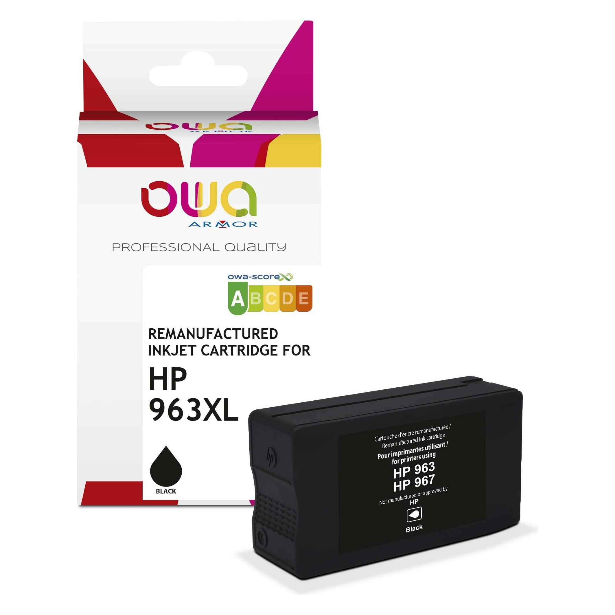 Armor OWA OWA ARMOR ink kompatibilní s HP 3JA30AE, (963XL), černá/black (BK) (K20898OW)