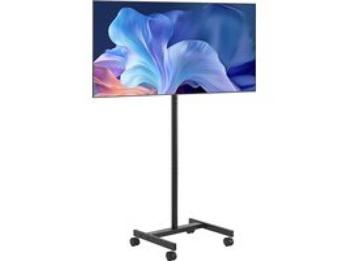SucceBuy Rolling TV-standaard Mobiele TV-wagen Pak voor verschillende maten TV Draagbare TV-standaard met wielen voor woonkamer Slaapkamer Kantoor