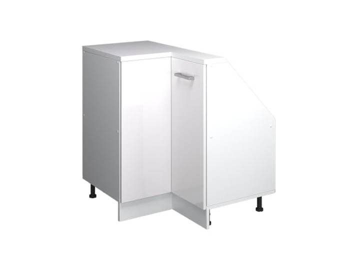 Vicco Küchenschrank für Dachschrägen R-Line , Weiß Hochglanz/Weiß 75.6 cm Verbindet zwei Dachschrägen · Tiefe 46 cm · Höhenverst. Füße · 1 Tür · 1 Einlegeboden