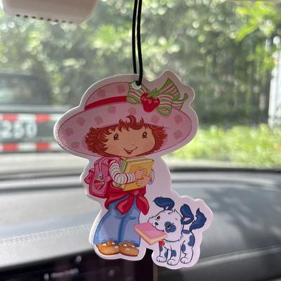 Inspired Finds Strawberry Girl Puppy Hilton Car Air Freshener Hanging Ornament With Hotel Inspired Scent 1pcshilton