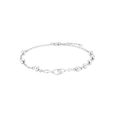 Silberarmband AMOR "2026222", silber (silberfarben), Armbänder, Damen, 19cm, Silber 925 (Sterlingsilber), Silberarmband