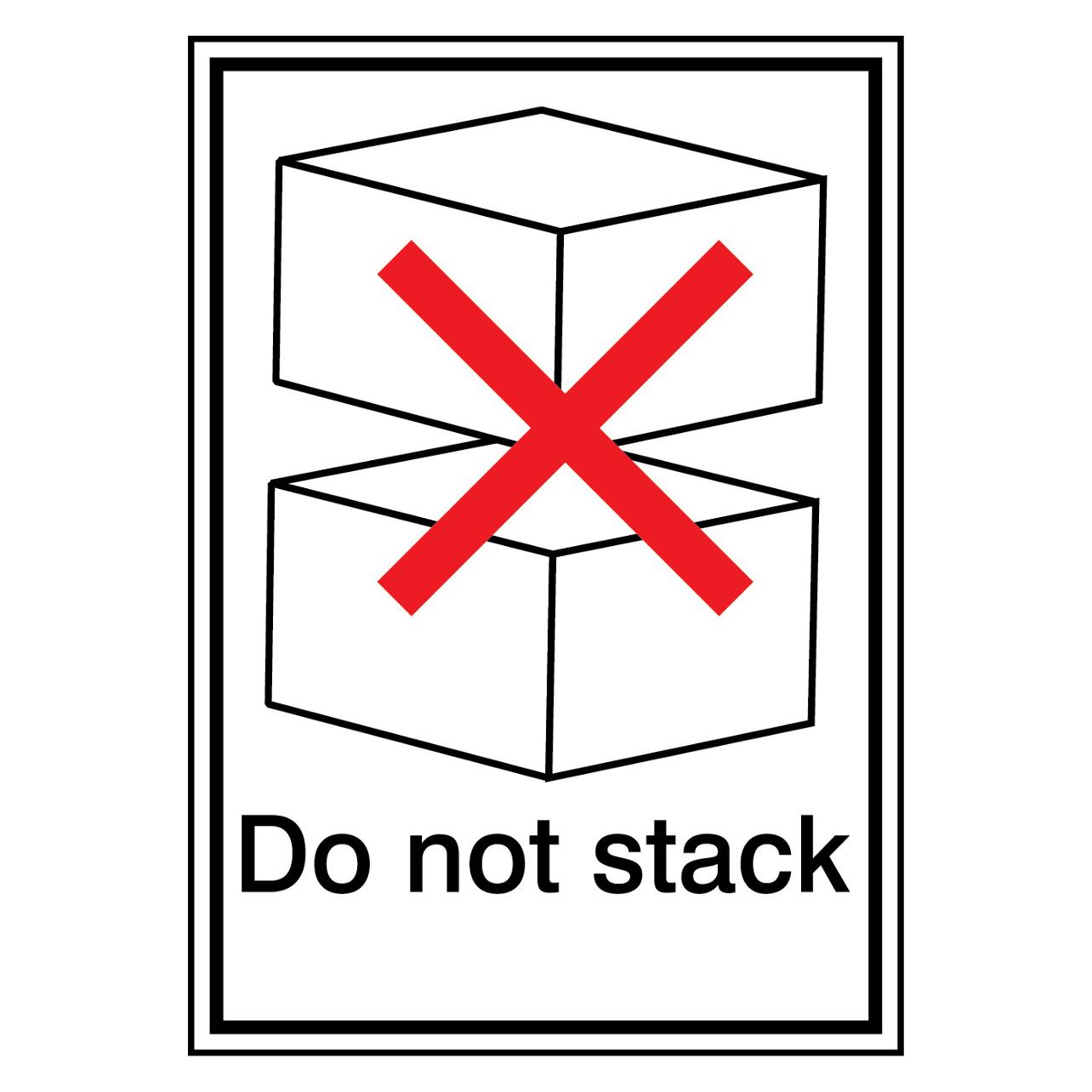 Brady Verpackungsetiketten - Do not stack (englischer Text) (STE 16-148*210-B7541)