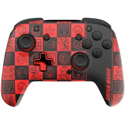 PDP ReMatch - Super Icons (Switch, Switch OLED), Gaming Controller, Rot, Grün, Schwarz, Mehrfarbig