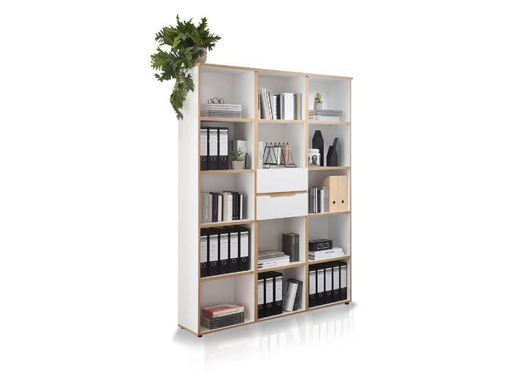MAILAND Regalwand, Material Dekorspanplatte, Weiss