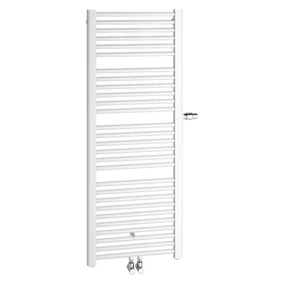 Kermi Bad- und Wohnheizkörper Basic plus, HxLxT: 1770x599x35 mm, Farbe: weiss, Ventilposition: links, 10 (993 W) (E0V1M1800602LXK)