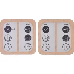 Hager XEVA300 Sticker für Ladestation witty mit Schlüsselschalter-Symbol