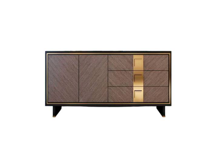 Xlmoebel Sideboard Elegantes Sideboard aus Holz im modernen grauen Design (Sideboard, Sideboard), Hergestellt in Europa