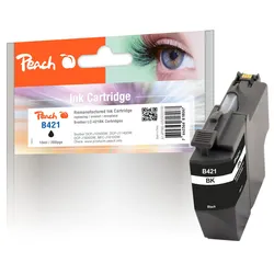 Peach Tintenpatrone schwarz kompatibel zu Brother LC-421BK