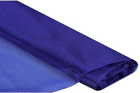 Organza "Delhi", royalblau