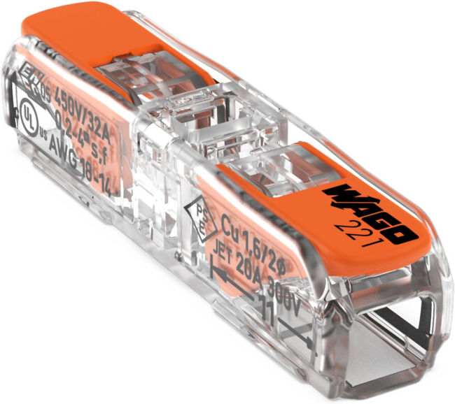 Wago Connecteur de dérivation avec levier 221-2411 (4910608)