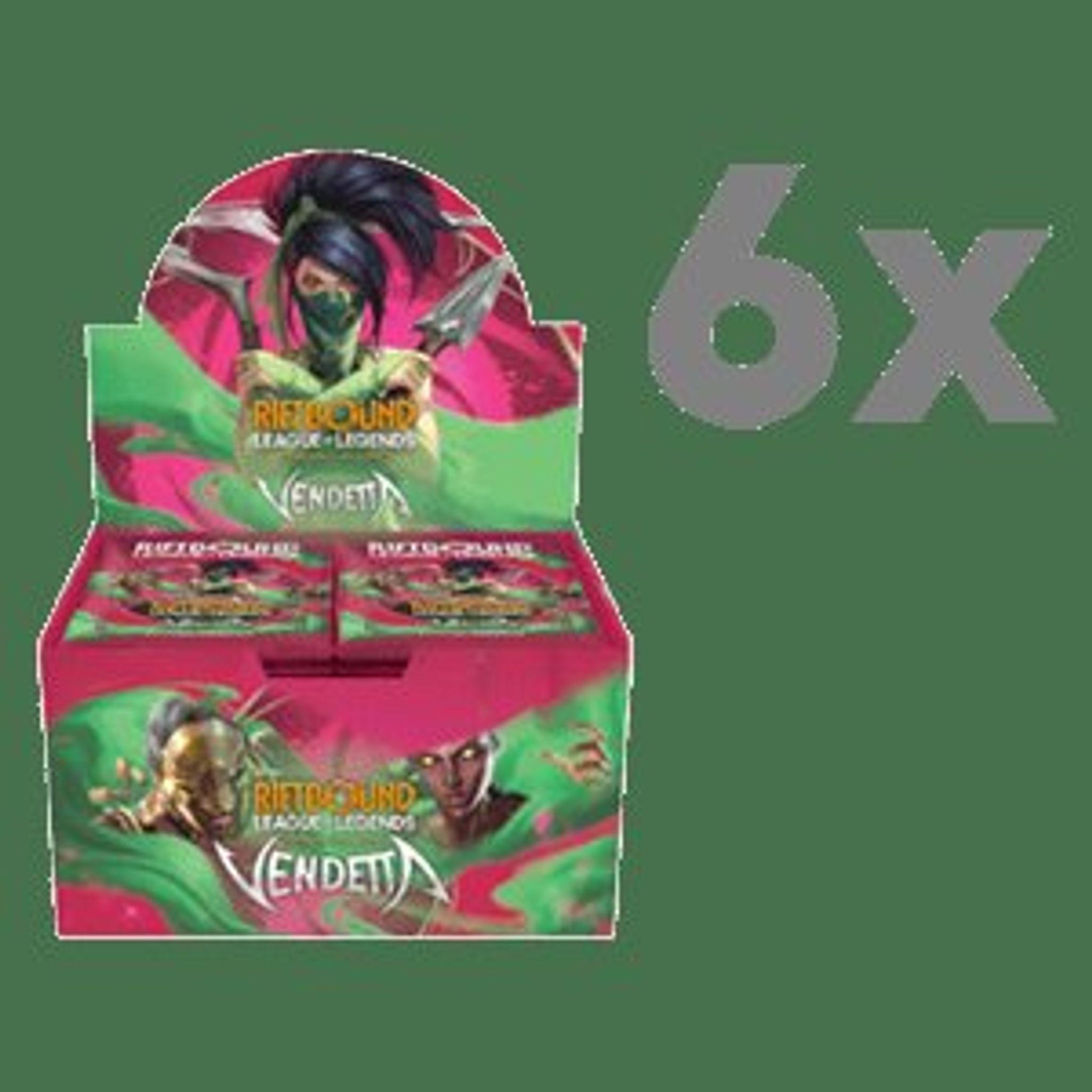 riot-games Riftbound VEN Vendetta Sammelkartenspiel Case versiegelte Verpackung