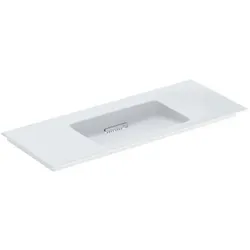 Geberit One Möbel-Waschtisch 505016001 120 cm, ohne Hahnloch und Überlauf, weiß KeraTect/Blende weiß