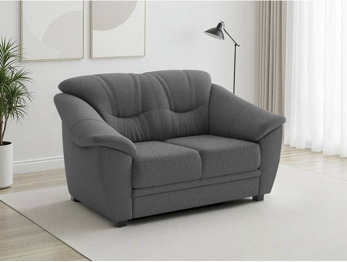 2-Sitzer SIT & MORE Savona B: 148cm, Komfort Sitz, große Stoff + Lederauswahl , dunkelgrau, B:148cm H:90cm T:90cm, Sofas, mit Federkern