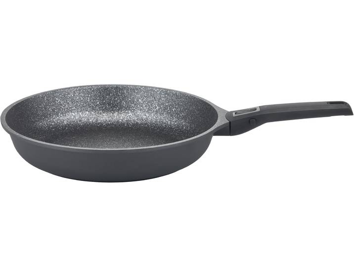 Bratpfanne GSW Easy Click , schwarz, H:6,5cm Ø:32cm, Pfannen, Bratpfanne, abnehmbarer Griff, Induktion
