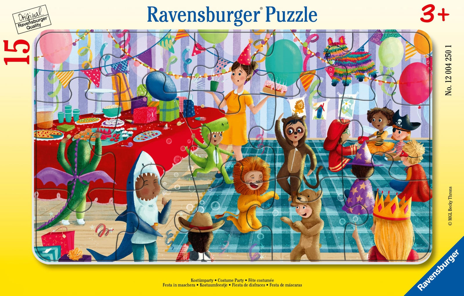 Ravensburger Kinderpuzzel Verkleedfeest met 15 stukjes