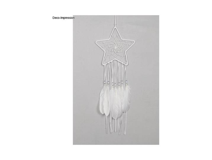 BP DIY Traumfänger Stern, 20cm ø, 60cm, weiss, SB-Btl. 1Stück