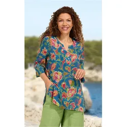 Modal-Tunika in Druck blau in Größe 48 von DW-Shop, Blau, 48