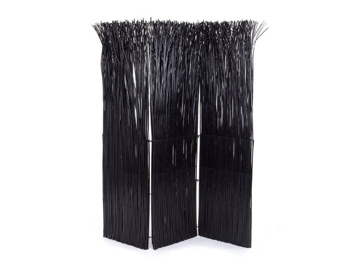 DESIGN DELIGHTS Paravent RAUMTEILER NATURE schwarz, Weidenholz Raumtrenner, Trennwand Paravent