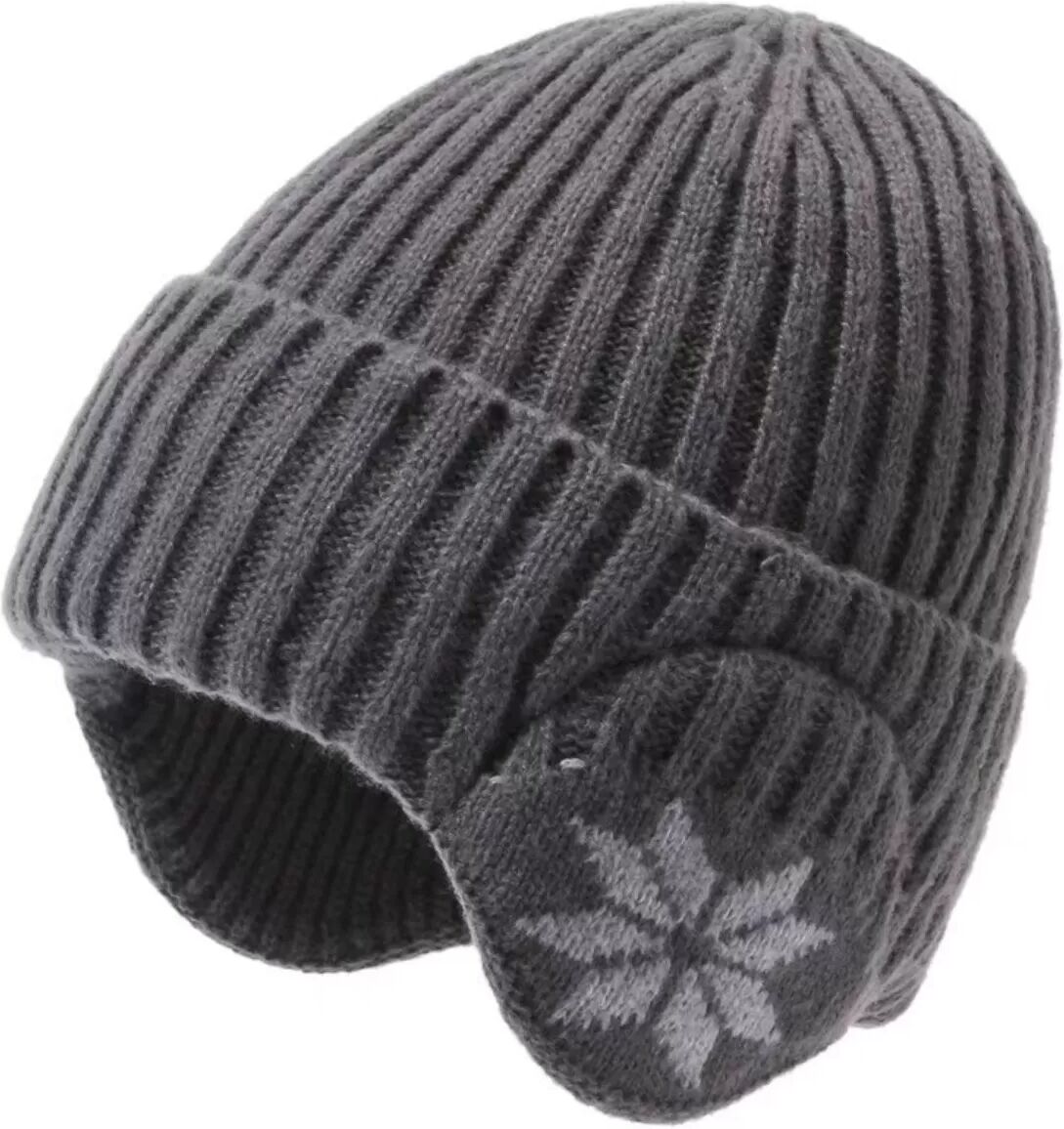 INF Ensemble Bonnet Tricot et Cache-Cou d'Hiver pour Homme - Protection Oreilles Gris