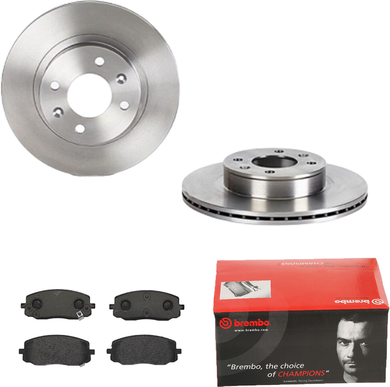 Brembo Bremsensatz, Scheibenbremse Bremsensatz-Vorderachse Ijdtidf270 Vorderachse Innenbelüftet 252mm 18mm Für Hyundai Kia Naza