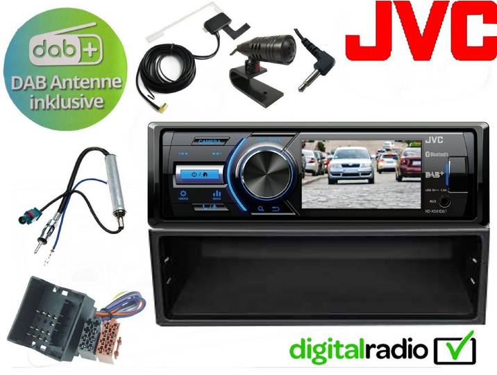 DSX JVC TFT Bluetooth DAB+ USB Radio für VW Golf 4 Autoradio (Digitalradio (DAB), 45 W)