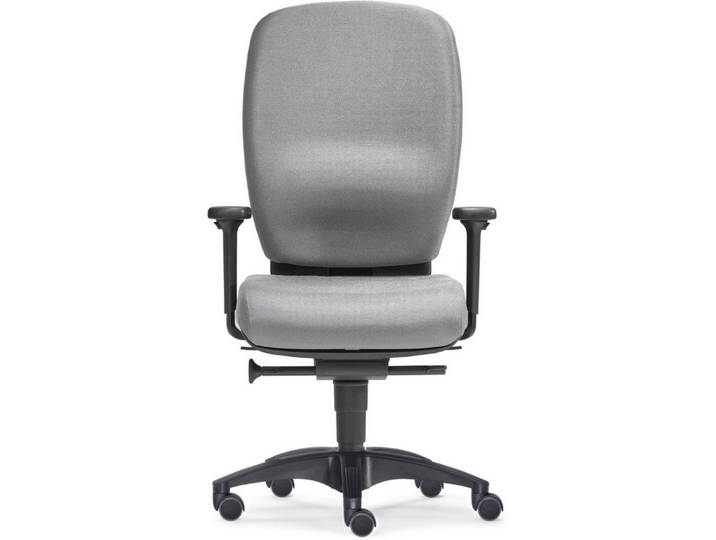 SITWELL STEIFENSAND AG Drehstuhl Büro-Drehstuhl Lady Comfort mit Armlehnen Polyamid-Fußkreuz grau.