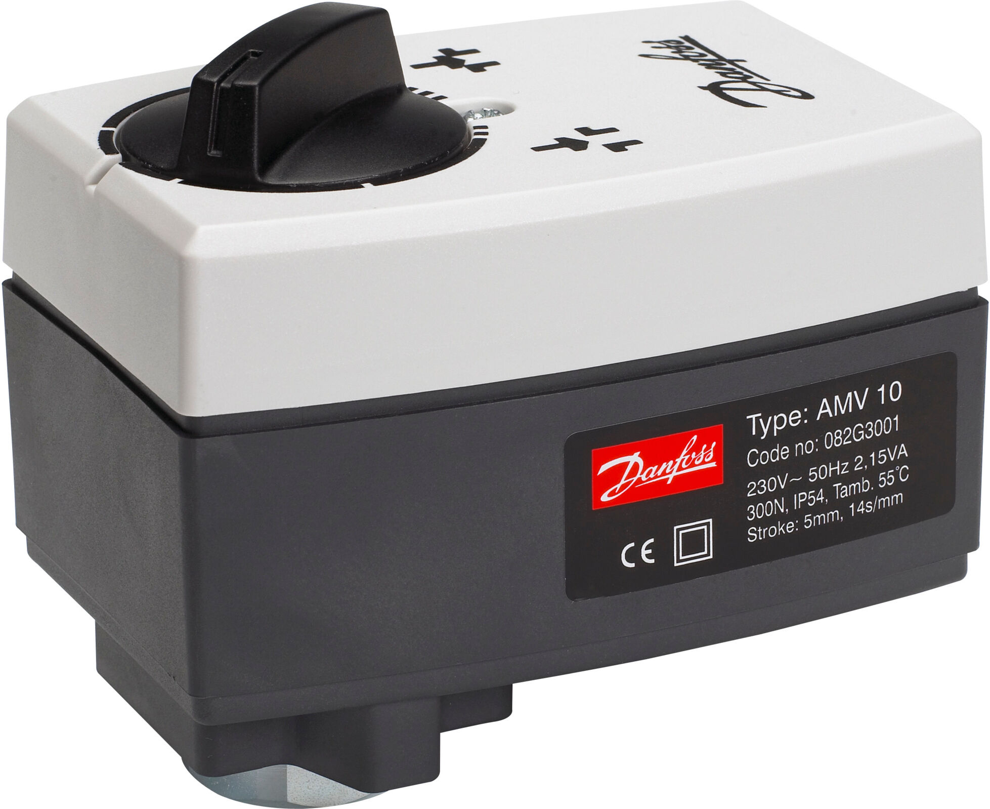 Danfoss électrique, actionneur 10 082G3001 3 points, pas à pas, sans fonction de sécurité
