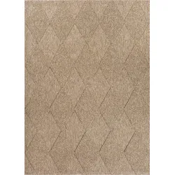 TEPPICHLÄUFER Karo TOCE Polypropylen Natur 80 x 250 cm