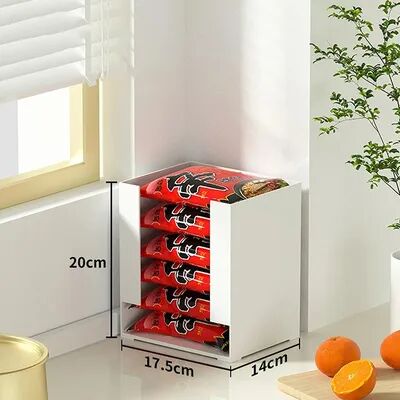 Quick Pick Pro Multi Functional Instant Noodle Storage Box And Space Saving Kitchen Organizer For Ramen Cups small Size