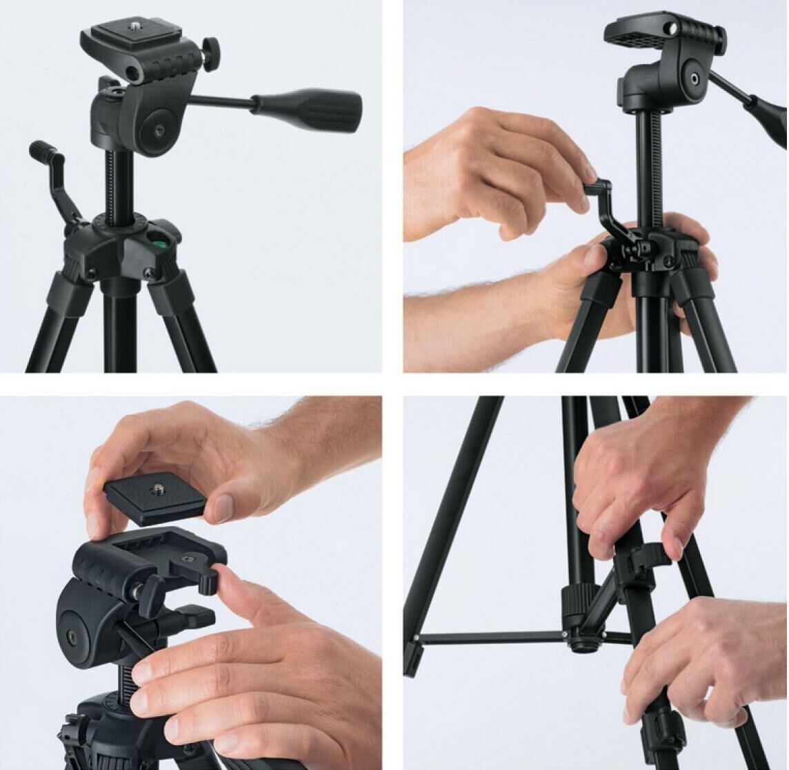 Dreibeinstativ BOSCH PROFESSIONAL "BT 15", schwarz, Stative, Dreibeinstativ, Stativ-Gewinde: 1/4" schwarz Einheitsgröße